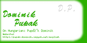 dominik pupak business card